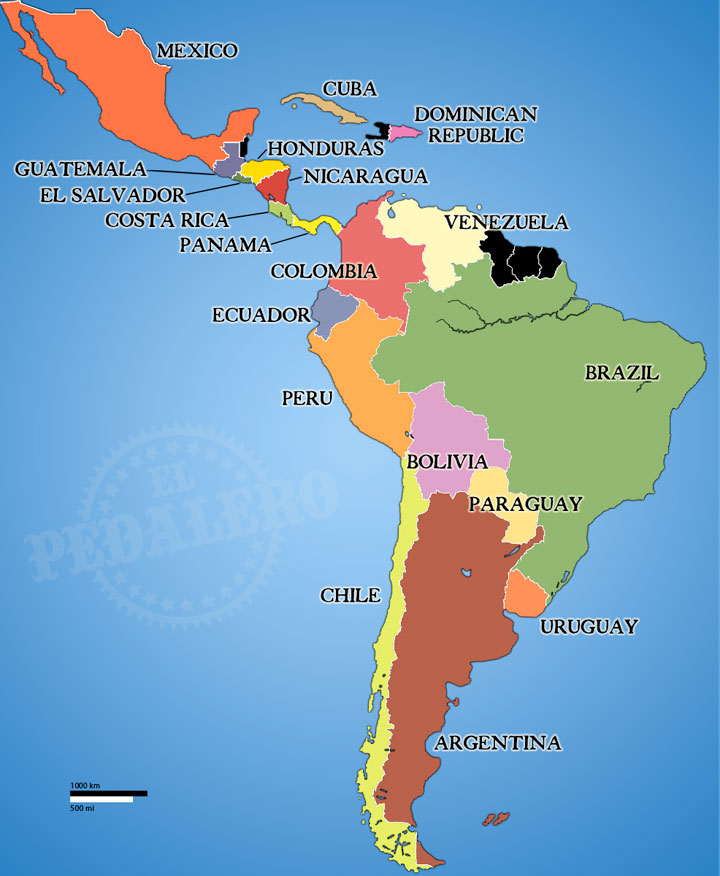 Political Map Cycling Latin America Where To Begin Page Body 